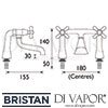 Bristan Colonial Bath Filler Dimensions